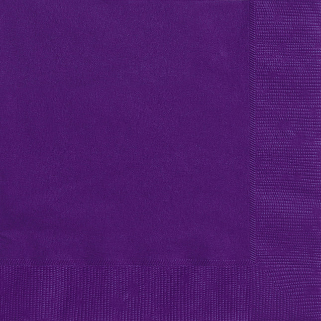 Servilletas moradas 2 capas 33cm 20uds