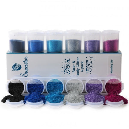 Purpurina de colores 6uds.