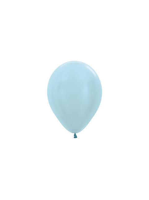 Globos Azul Perla 12cm 50pcs