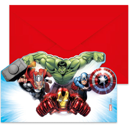 Avengers Infinity Stones Invitaciones 6pcs