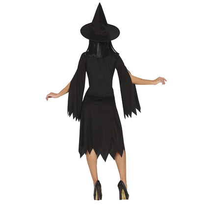 Vestido Bruja Damas negro
