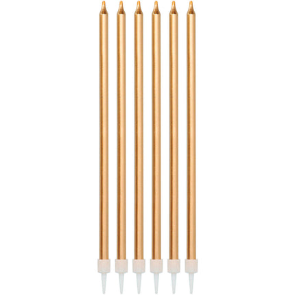 Velas de Bronce 15cm 16uds