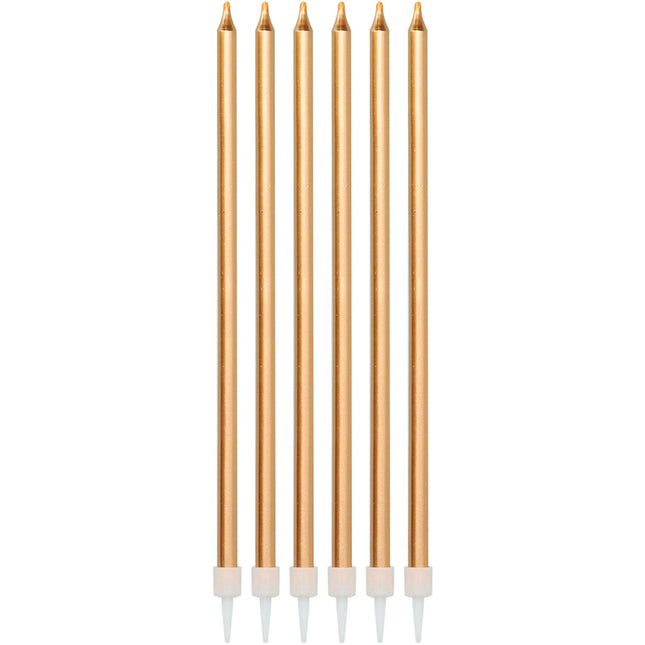 Velas de Bronce 15cm 16uds