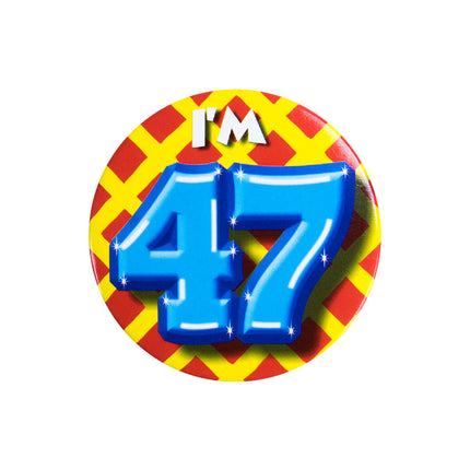 Tengo 47 años Botón 47 5,5cm