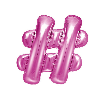 Globo Letra # Rosa Vacío 35cm