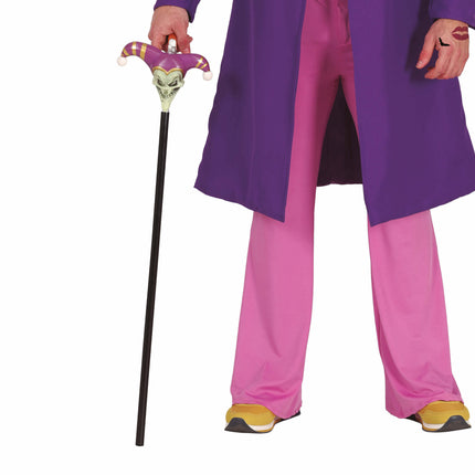 Bastón de Halloween Joker 90cm