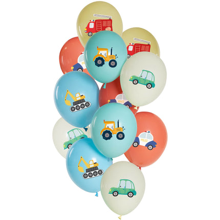 Globos Vehículos 33cm 12uds