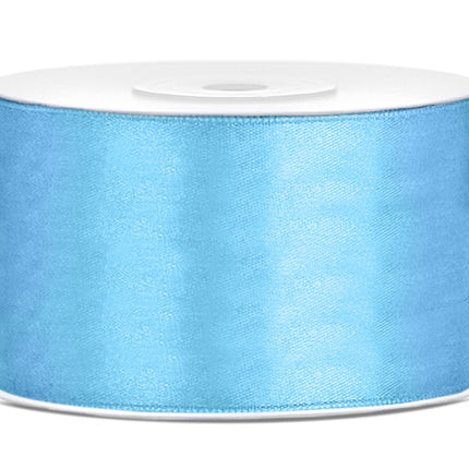 Cinta de raso Azul claro 38mm 25m