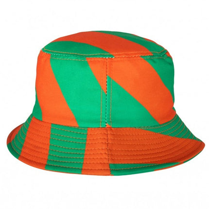 Sombrero de pescador verde/naranja