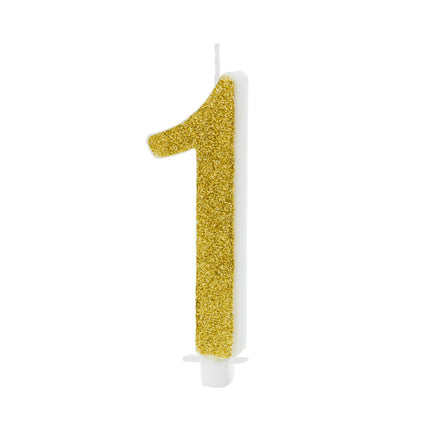 Vela 1 Año Oro 10cm