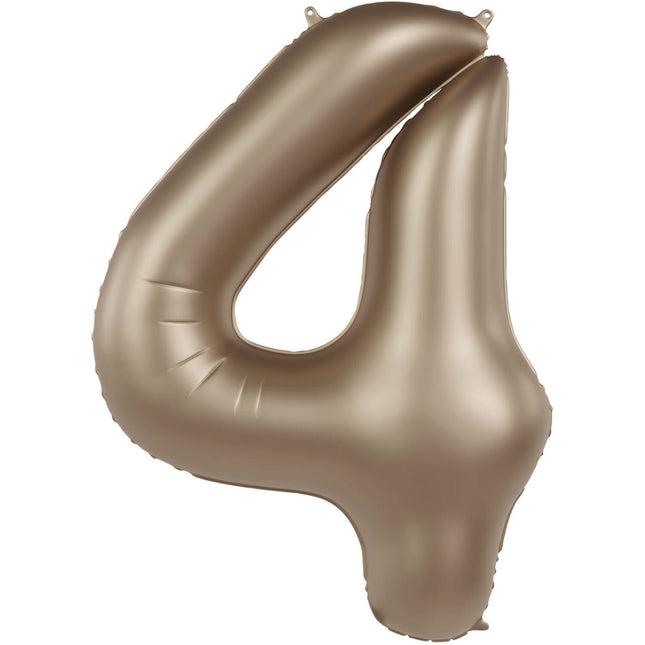 Globo Figura 4 Años Oro 86cm