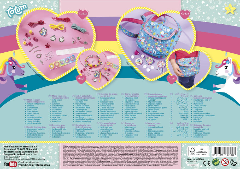 Set de manualidades 2 en 1 Unicornio Arcoiris