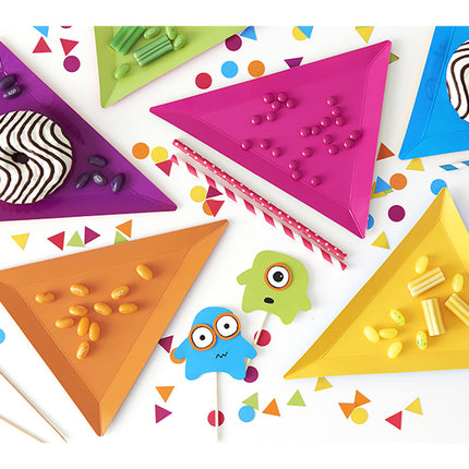 Cake topper Monstruo 20.5cm 6pcs