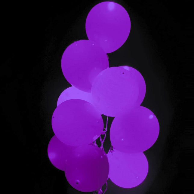 Globos Led Morados 26cm 5pcs