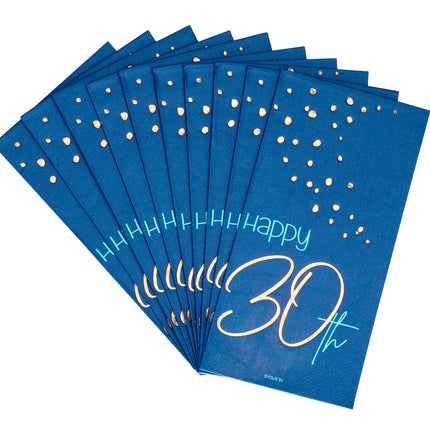 Servilletas 30 Años Azul 33cm 10pcs