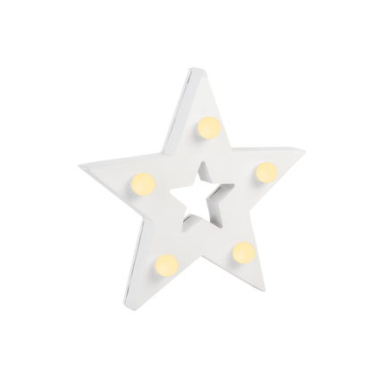 Estrella de luz blanca