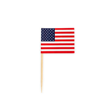 Palillos de cóctel Usa 8cm 50uds.