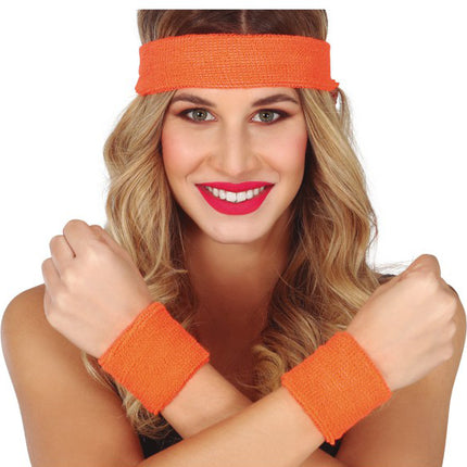 Set de bandas antisudor naranja 3 piezas