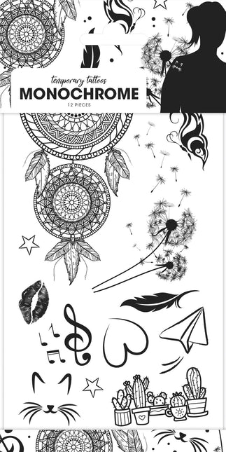 Tatuajes falsos Monocromo