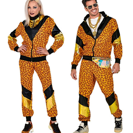 Chándal Neon 80S Estampado de leopardo defectuoso