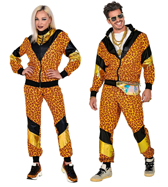 Chándal Neon 80S Estampado de leopardo defectuoso