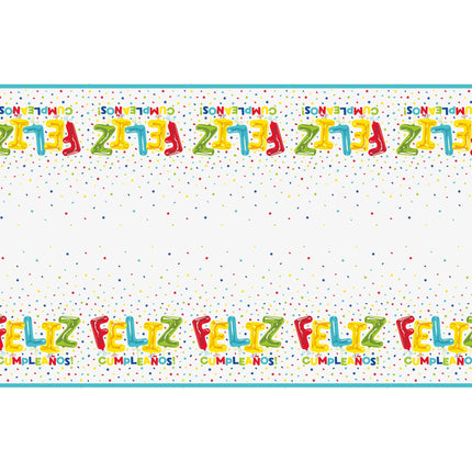 Mantel de colores Feliz