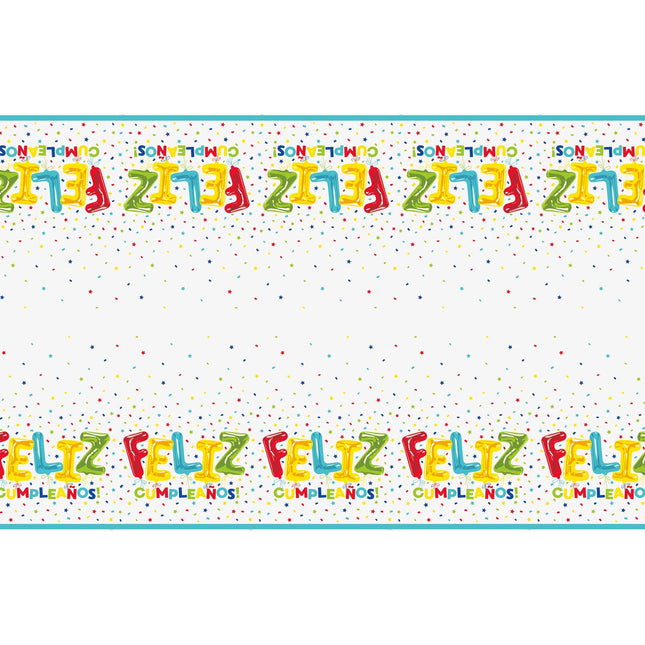 Mantel de colores Feliz