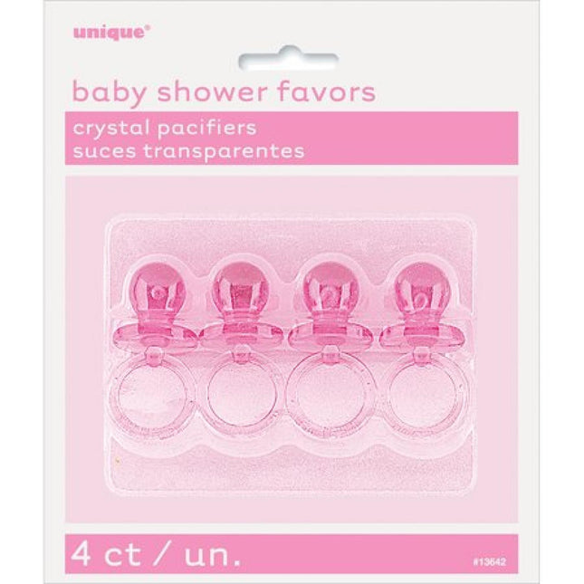Tetinas Bebé Cristal Rosa 4uds