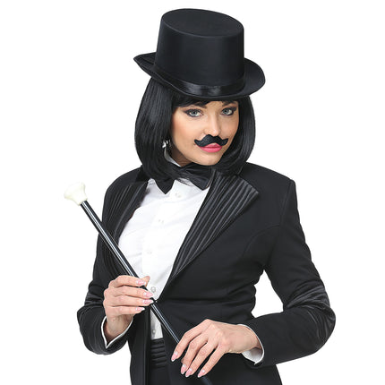Bigote Negro Falso Hinchable 6pcs