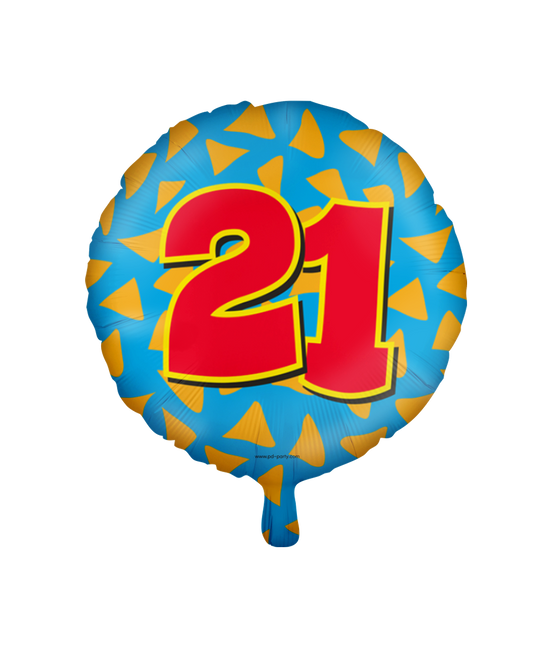 Globo de Helio 21 Años de Color Vacío 46cm