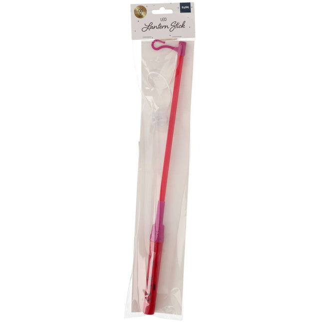 Palo de linterna Rojo 40 cm incl. batería