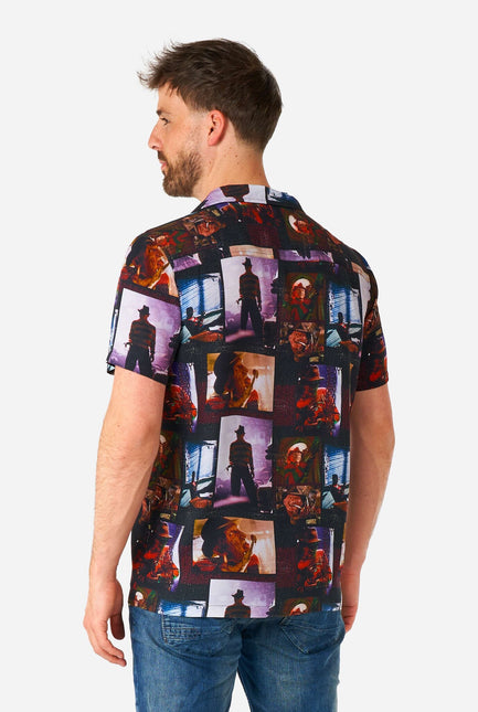 Pesadilla en Elmstreet Camisa Manga Corta Hombre <tc>OppoSuits</tc>