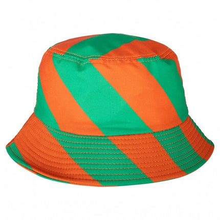 Sombrero de pescador verde/naranja