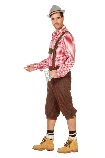 Lederhosen marrón largo para hombre