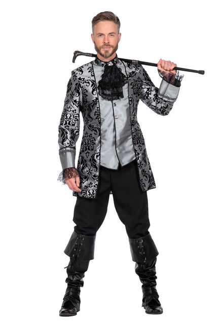 Traje Marqués Gris Negro Hombre
