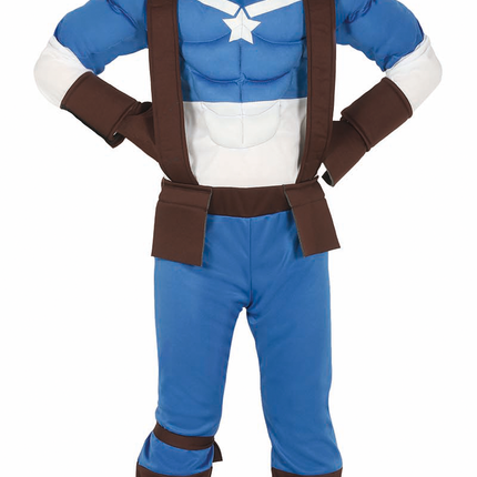 Disfraz Superhéroe Niño Azul Blanco
