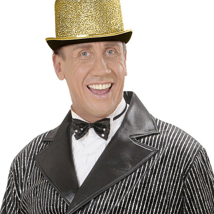 Sombrero de copa dorado