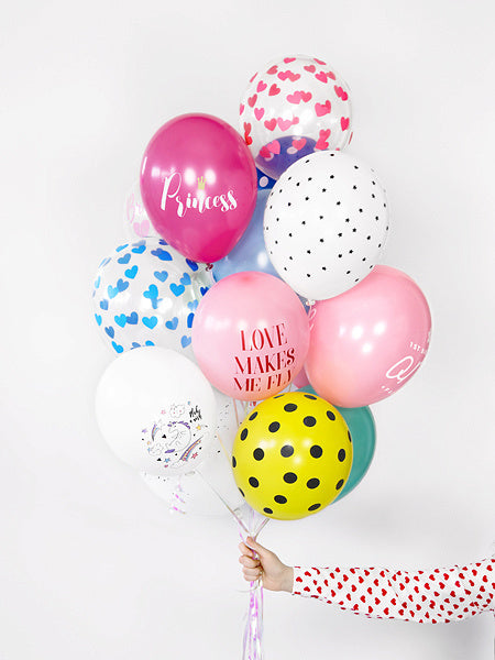 Globos Transparentes Corazones Rosa Claro