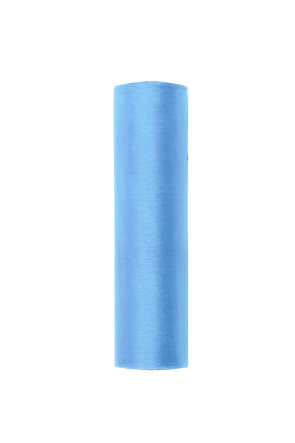 Tela de organza azul claro 16cm 9m