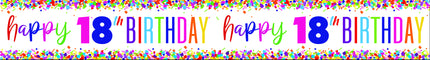 Banderola Feliz Cumpleaños 18 Años 2,74m