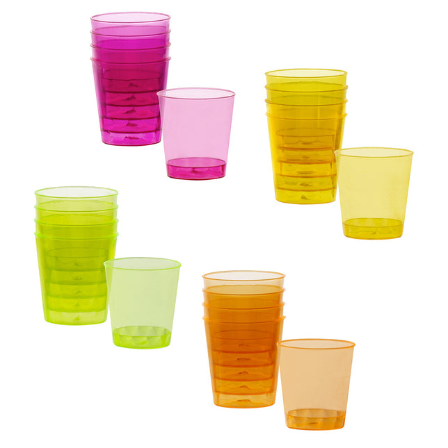 Vasos de chupito Neón 20uds