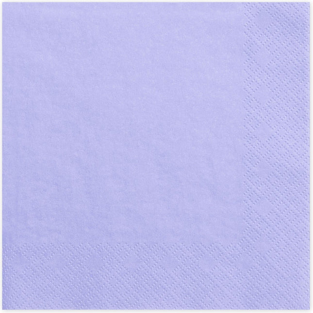 Servilletas Lilas 33cm 20ud