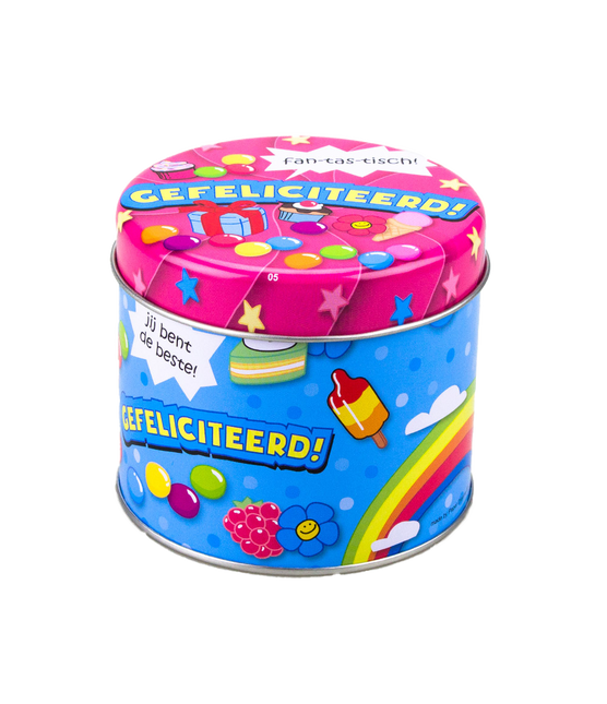 Bote de caramelos Felicidades 9cm