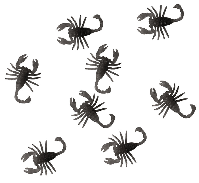 Decoración de Mesa Halloween Negra Peonias 6cm 7pcs