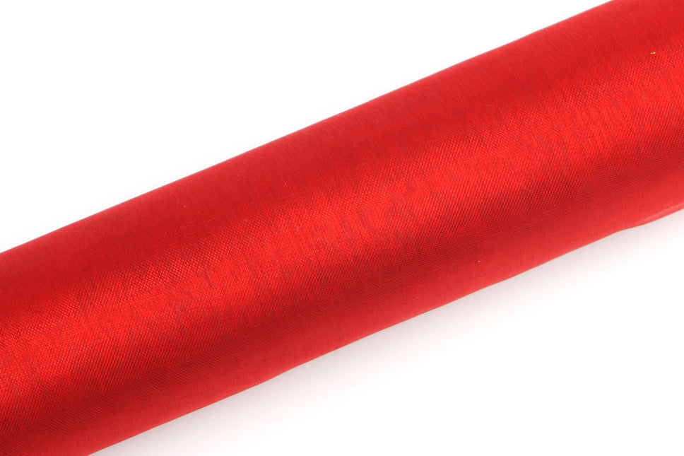 Tela Organza Roja 16cm 9m