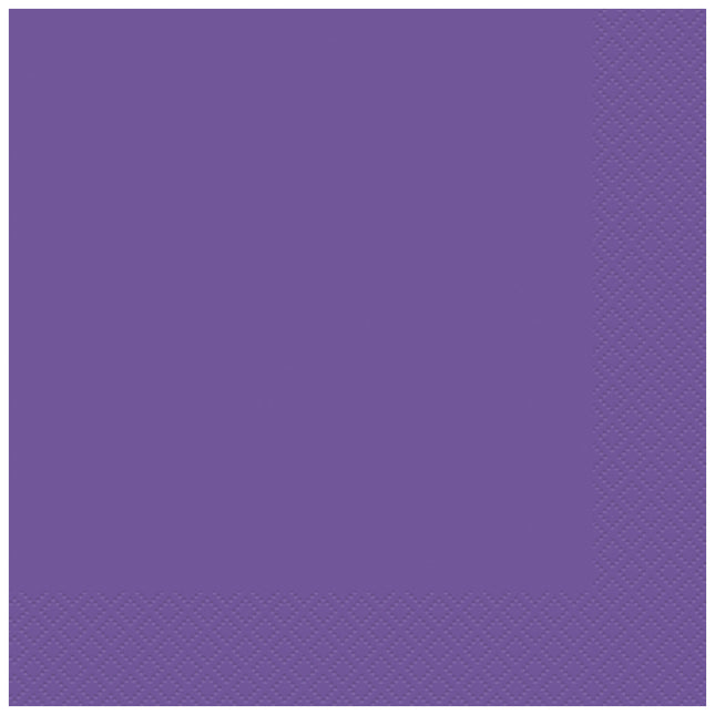 Servilletas Púrpura Neón 2 Capas 33cm 20pcs