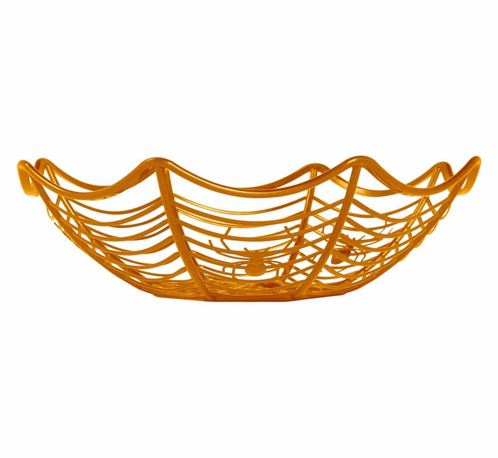Tazón Naranja Halloween Araña 28cm