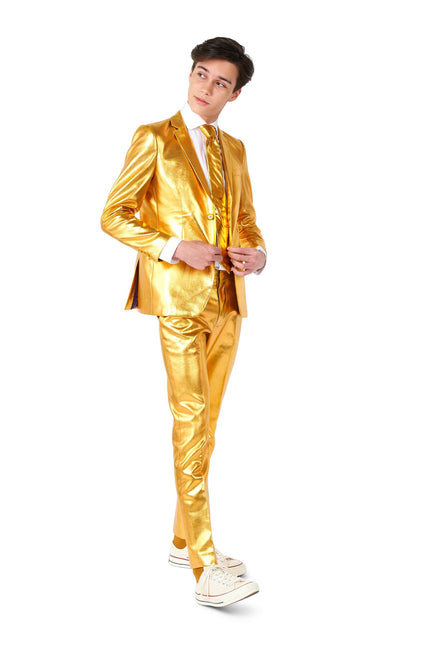 Traje Dorado Niño Adolescente <tc>OppoSuits</tc>