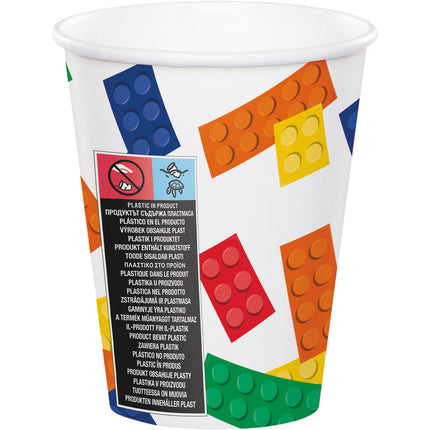 Vasos Lego 256ml 8ud