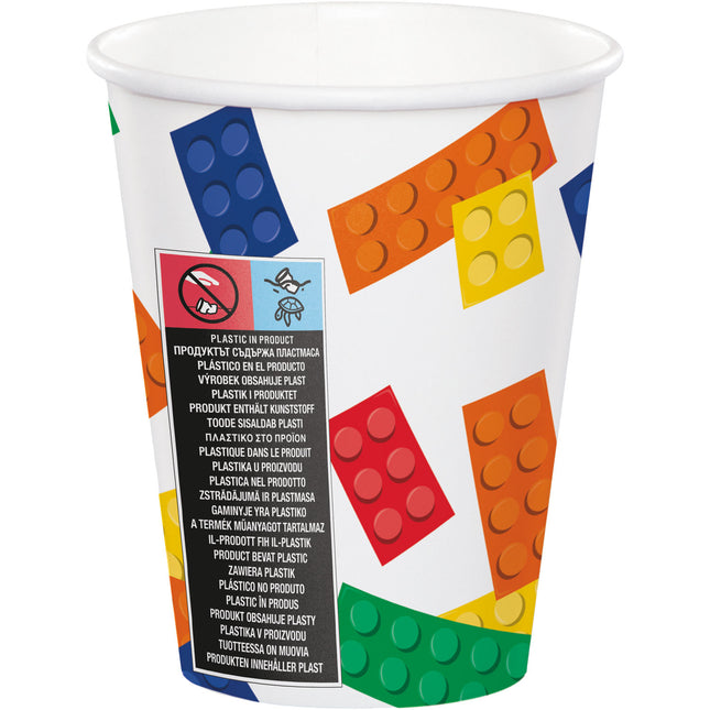 Vasos Lego 256ml 8ud